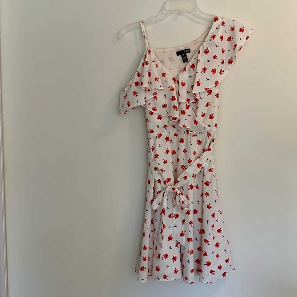 Aqua floral print dress size s